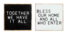 Circa Wood Plaque (Bless/Together)