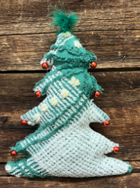 Vintage Fabric Christmas Tree