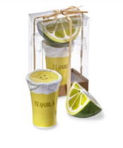 Tequila Shot and Lime Salt & Pepper Set