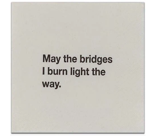 Bridges I Burn Beverage Napkin