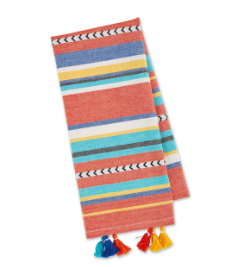 Verano Stripe Embellished Dish Towel