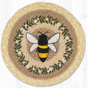 Floral Bee Happy 10" Capitol Earth Mat