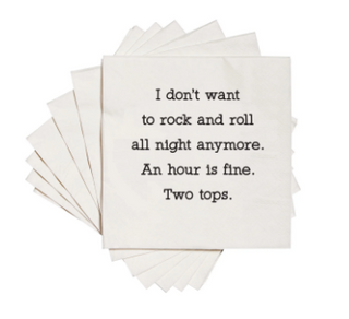 Rock and Roll Beverage Napkins