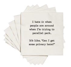 Parallel Park Beverage Napkins