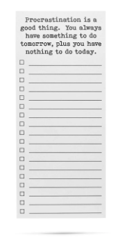 Procrastination List Pad