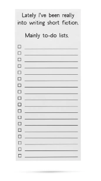 Short Fiction List Pad