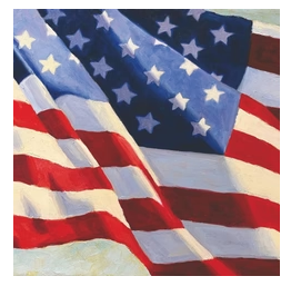 Old Glory (Beverage Napkin)