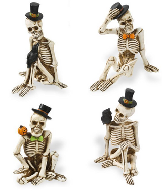 Sitting Resin Skeleton