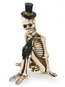 Sitting Resin Skeleton