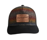 Pendleton Wool Trucker Hat (Brown Multi Ombre Stripe)