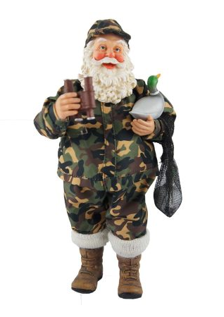 Duck Hunter Santa Claus 10"