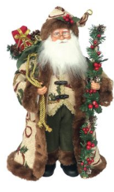 Holly  Santa Claus 15"