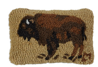 Golden Buffalo Wool Pillow