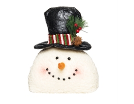 Snowmanw/ Black Top Hat