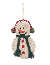 Macrame Snowman Ornament