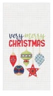 Very Merry Ornament Dish Towel