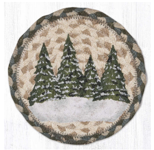 Christmas Village Trees Capitol Earth 5" Coaster