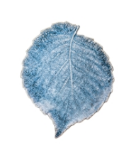 Large Blue Leaf Plate