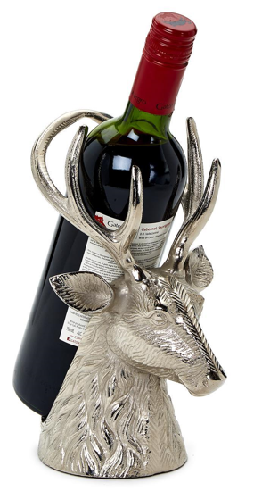 Silver Stag Bottle Holder