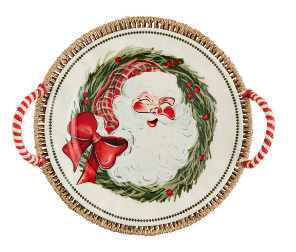 Santa Platter and Basket Set