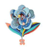 Blue Bloom Clock