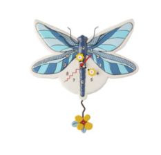 Blue Dragonfly Clock