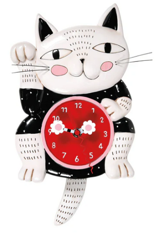 Lucky Cat Clock