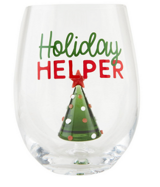 Christmas Icon Wine Glass 16 oz.