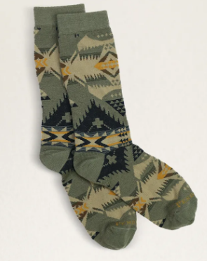 Nehalem Crew Merino Wool Socks (Sage)