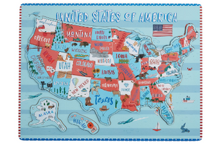 United Staes Wood Puzzle