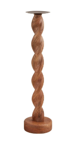 Twisted Wood Candlesticks