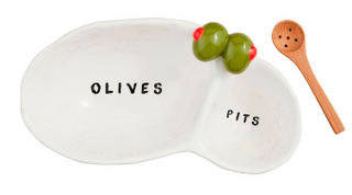 Olive and Pit Dish Set