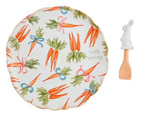 Carrot Round Platter Set
