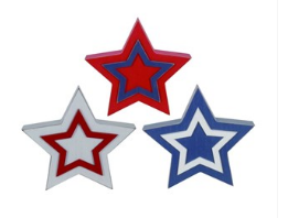 Patriotic Layered Star Block