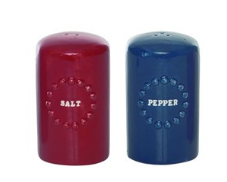 Patriotic Hobnail Salt & Pepper Shakers