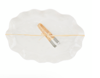 Ruffled Melamine Platter