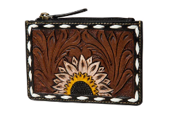 Eagle Range Hand Tooled Credit Card Holder
