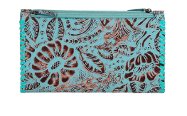 Delilah Creek Hand Tooled Stitched Wallet