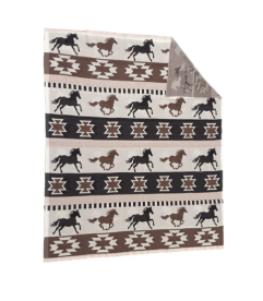 Stallion Spirit Cotton Knitted Throw