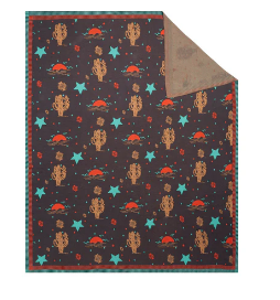 Starry Night Cotton Knitted Throw