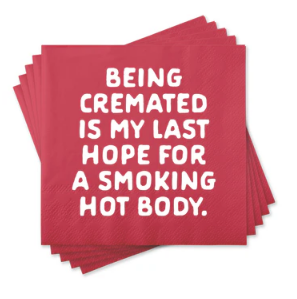 Being Cremated Beverage Napkin