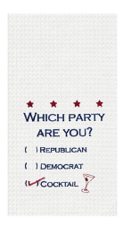 Which Party Are You? Dish Towel