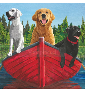 Gone Fishin' (Beverage Napkin)