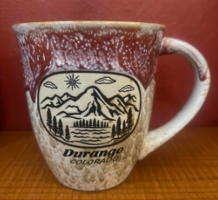 Durango Colorado Mountain Glazed Mug