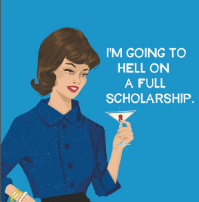 Going to Hell (Beverage Napkin)