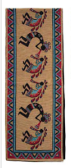 3 Kokopelli Table Runner (12502 )