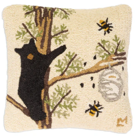 Honey Bear Wool Pillow