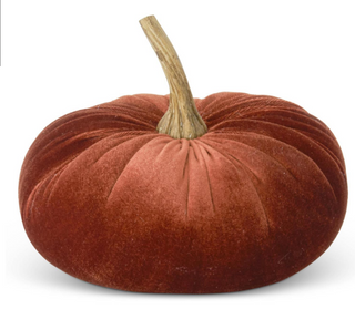 Velvet Stuffed Pumpkins 6.25"