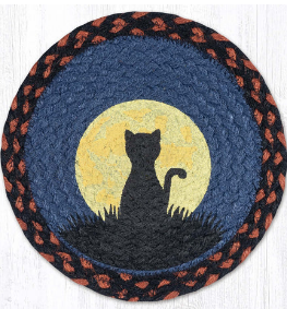 Cat and Moon 10" Capitol Earth Mat