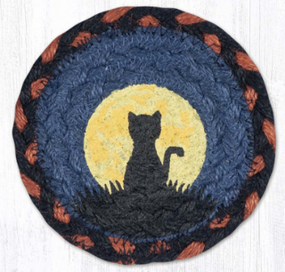 Cat and Moon Capitol Earth 5" Coaster